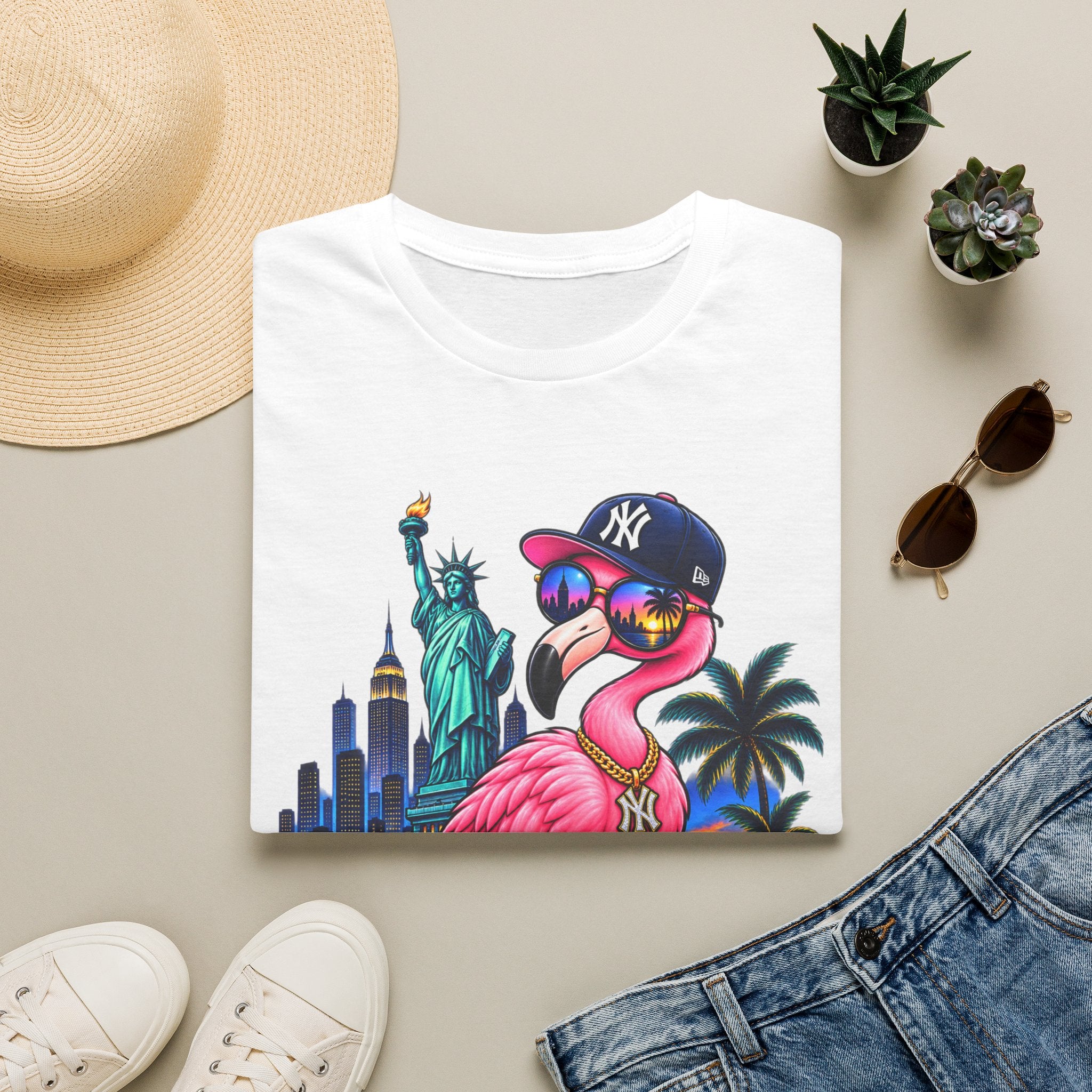 NYC Flamingo T-Shirt