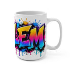Harlem Graffiti Art Mug | Colorful Drip Street Art Coffee Mug
