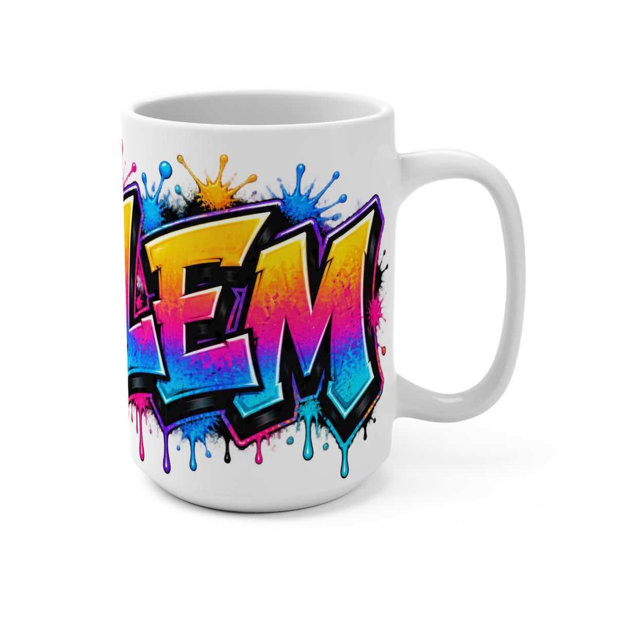 Harlem Graffiti Art Mug | Colorful Drip Street Art Coffee Mug