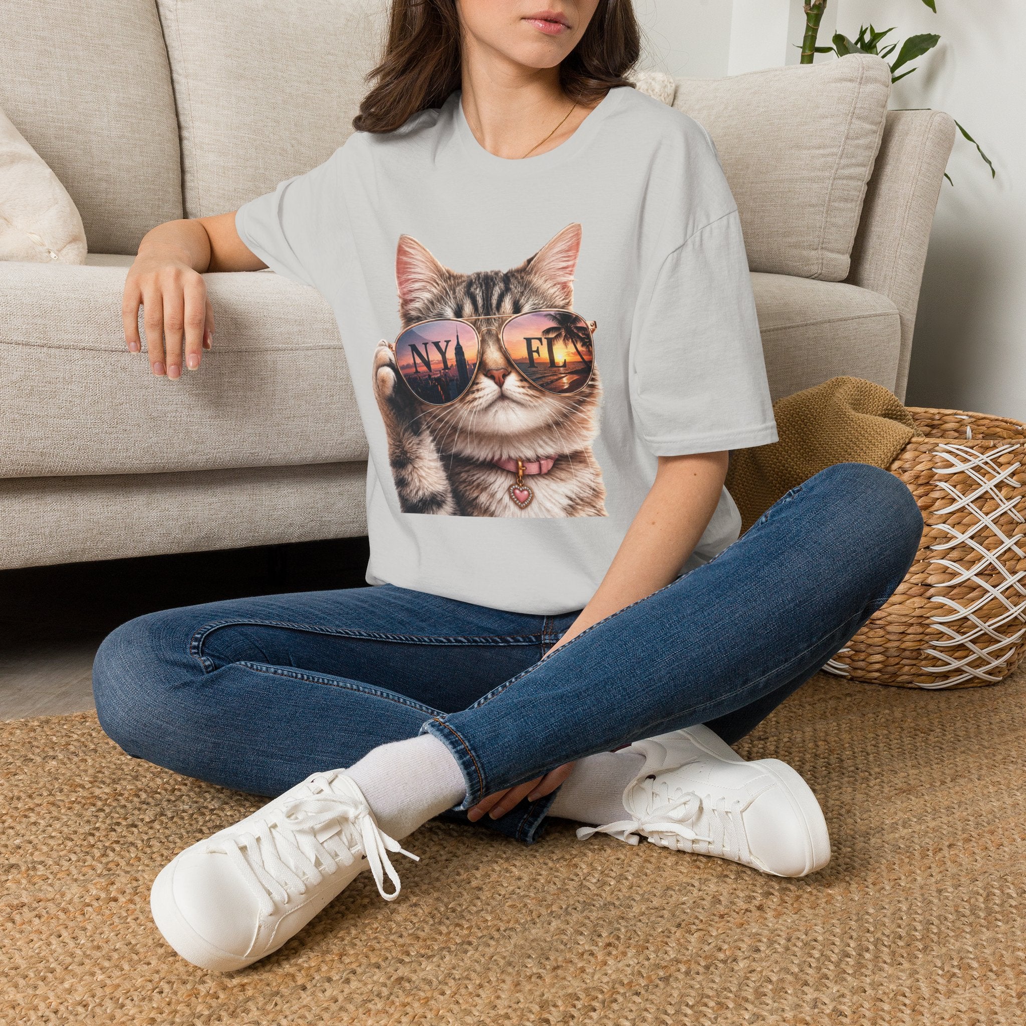 Cool Cat Transplant NY to FL T-Shirt