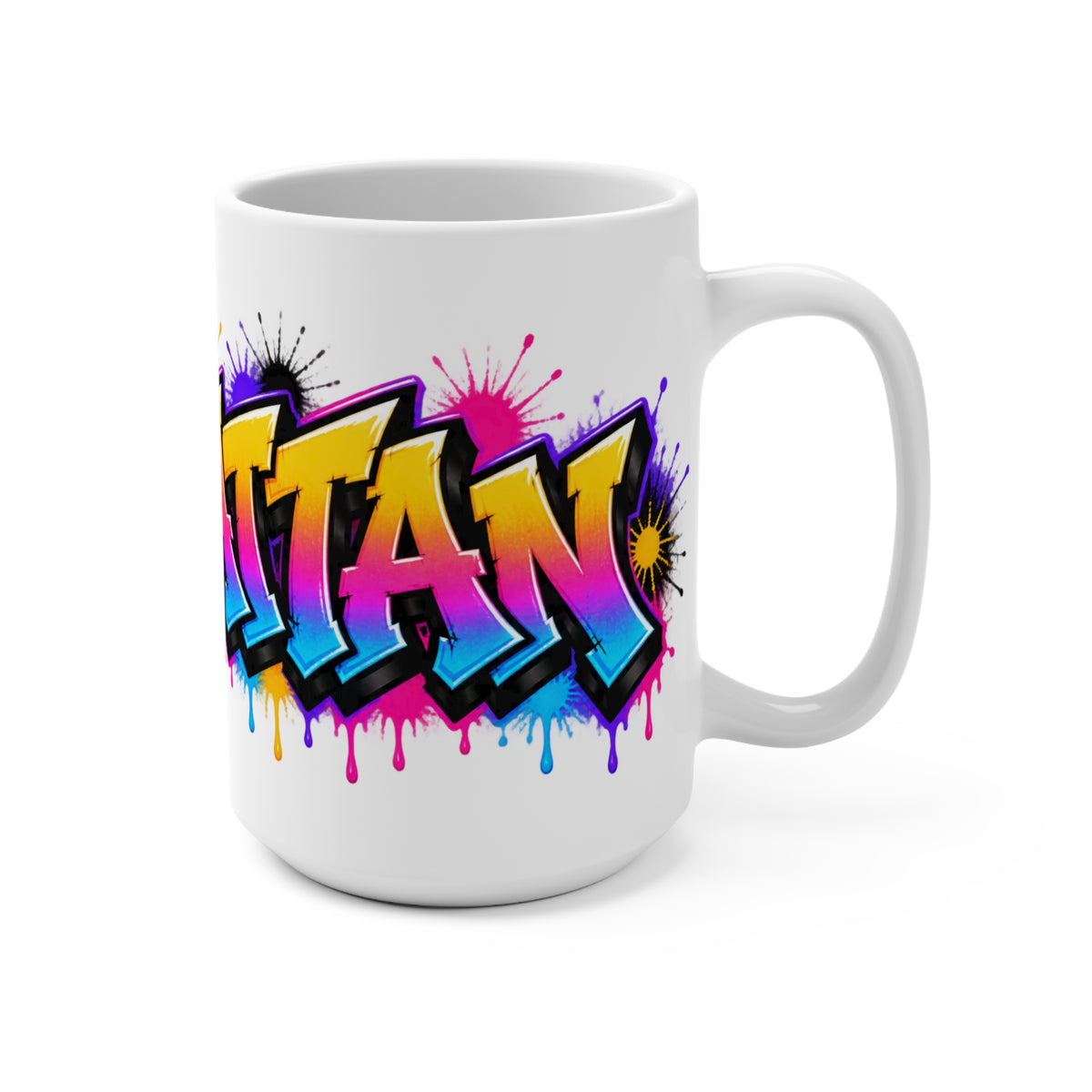 Manhattan Graffiti Mug 15oz | Street Art Drip