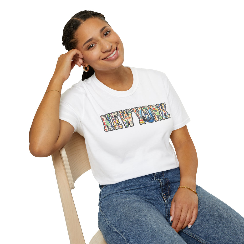 New York Train Map T-Shirt