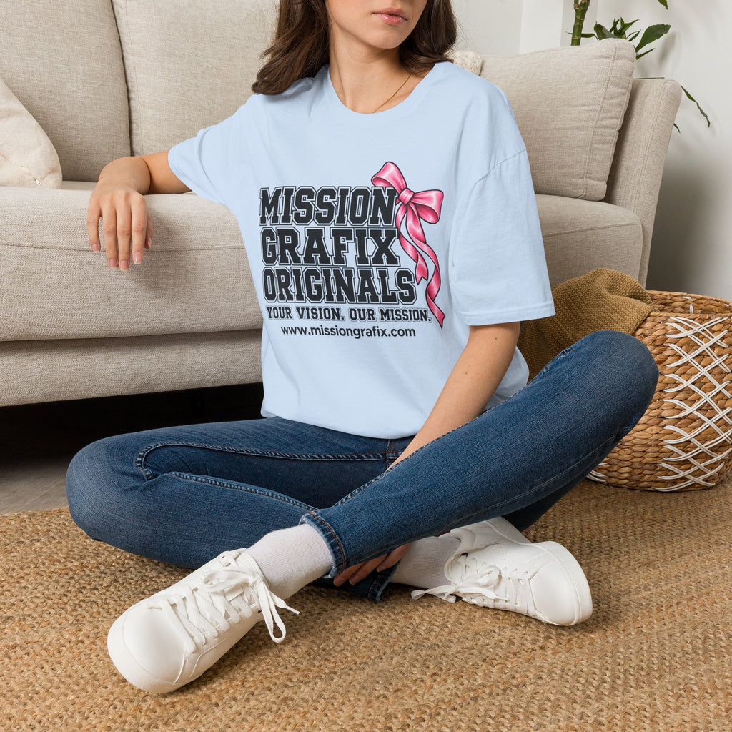 Mission Grafix Varsity Pink Bow II T-Shirt