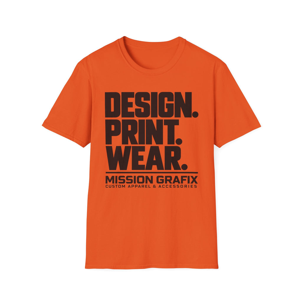 Design. Print. Wear. Graphic Tee — Bold Typography T-Shirt