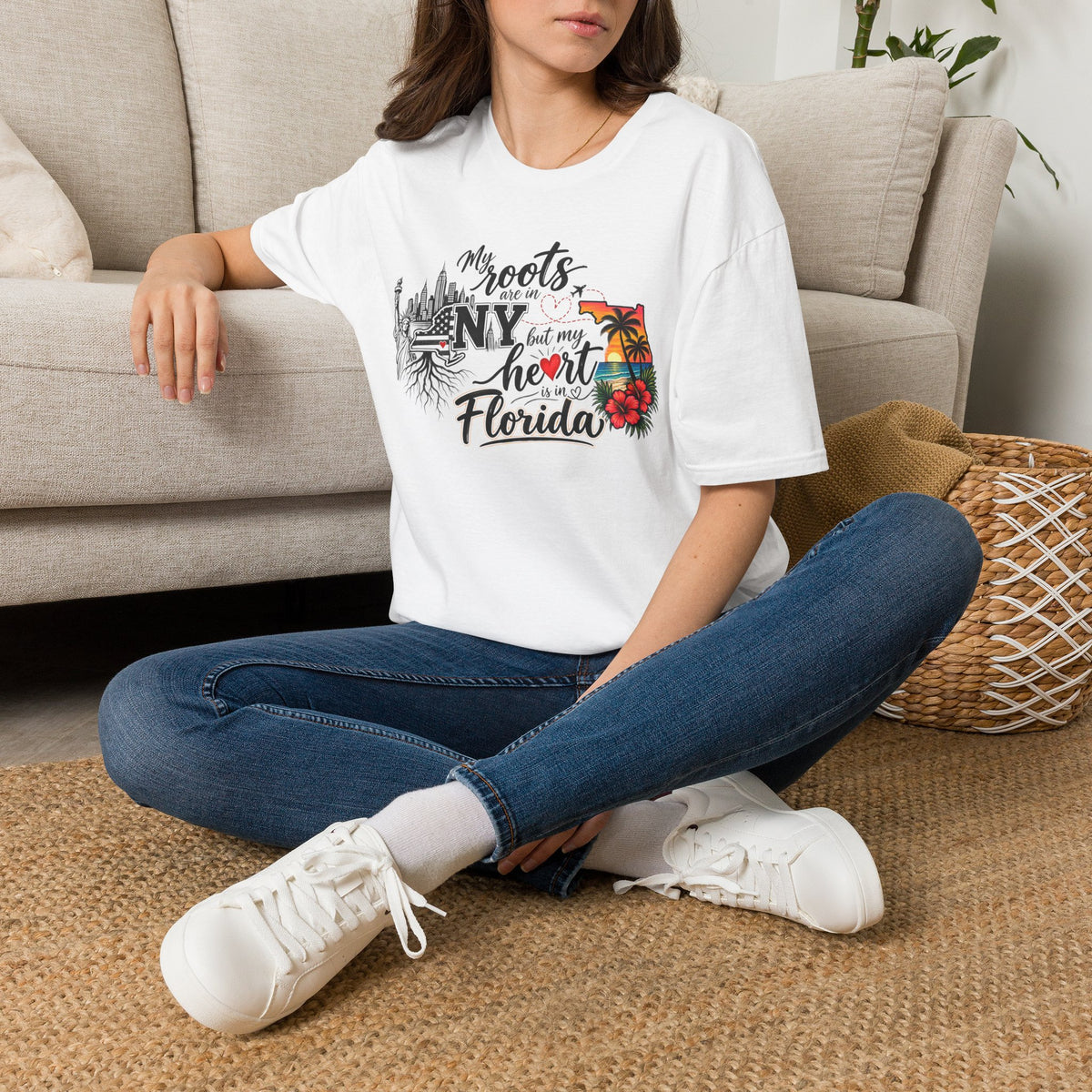 My Roots are in NY and My Heart is in FL II T-Shirt