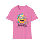 Quilting Is My Happy Place Emoji T-Shirt