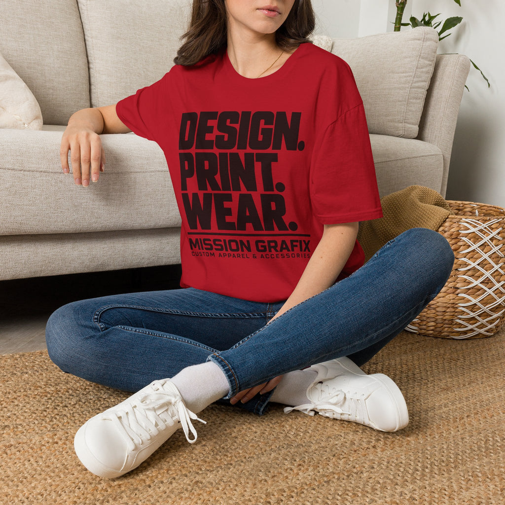 Design. Print. Wear. Graphic Tee — Bold Typography T-Shirt