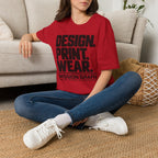 Design. Print. Wear. Graphic Tee — Bold Typography T-Shirt