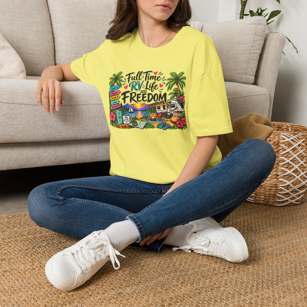 Full Time RV Life = Freedom T-Shirt