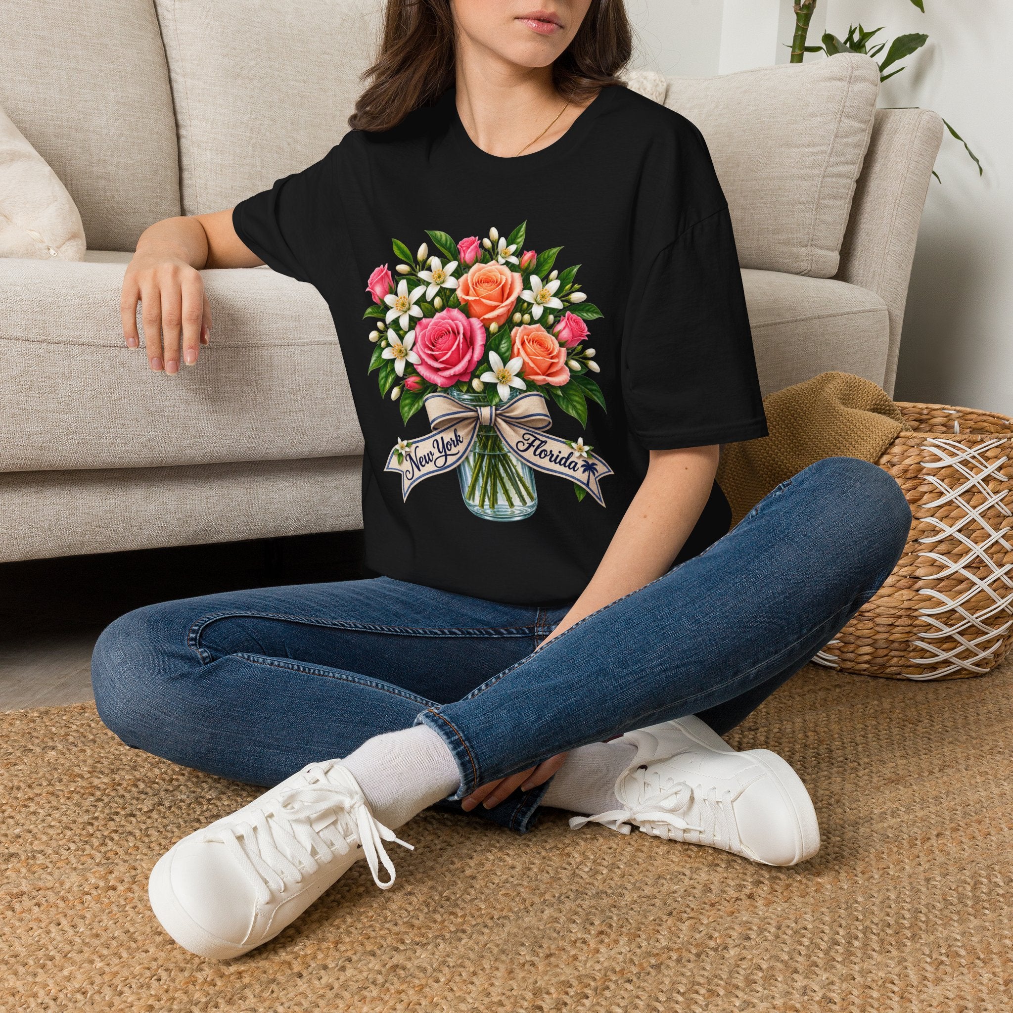 NY to FL Transplant Bouquet T-Shirt