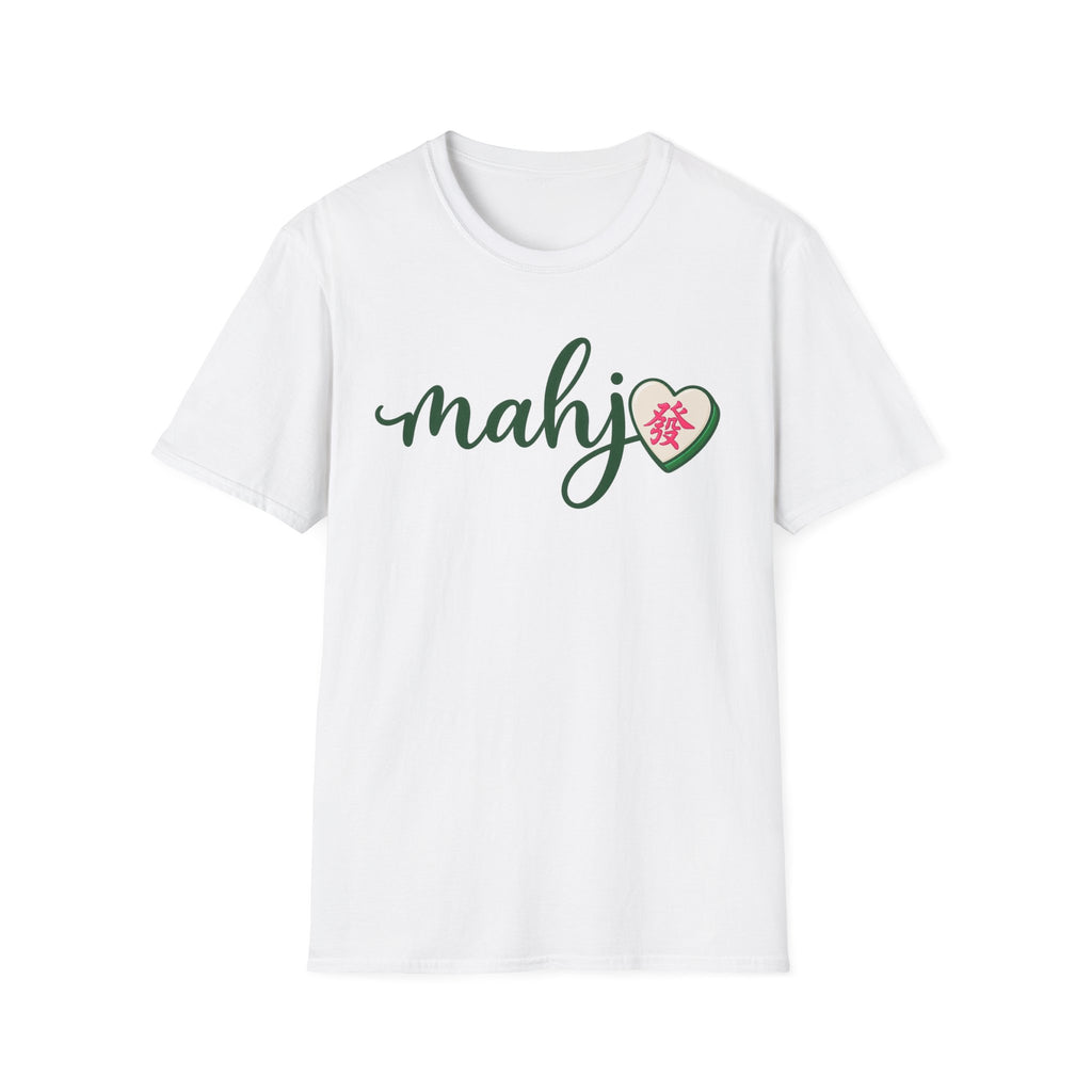 Mahj Green Script T-Shirt