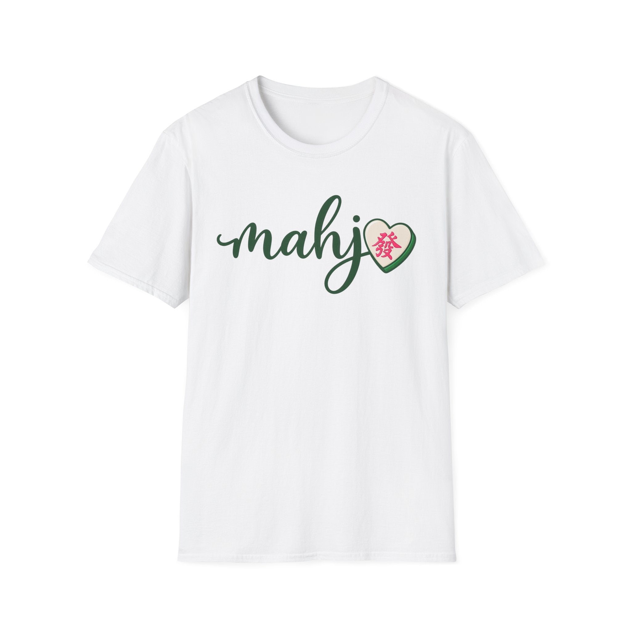 Mahj Green Script T-Shirt