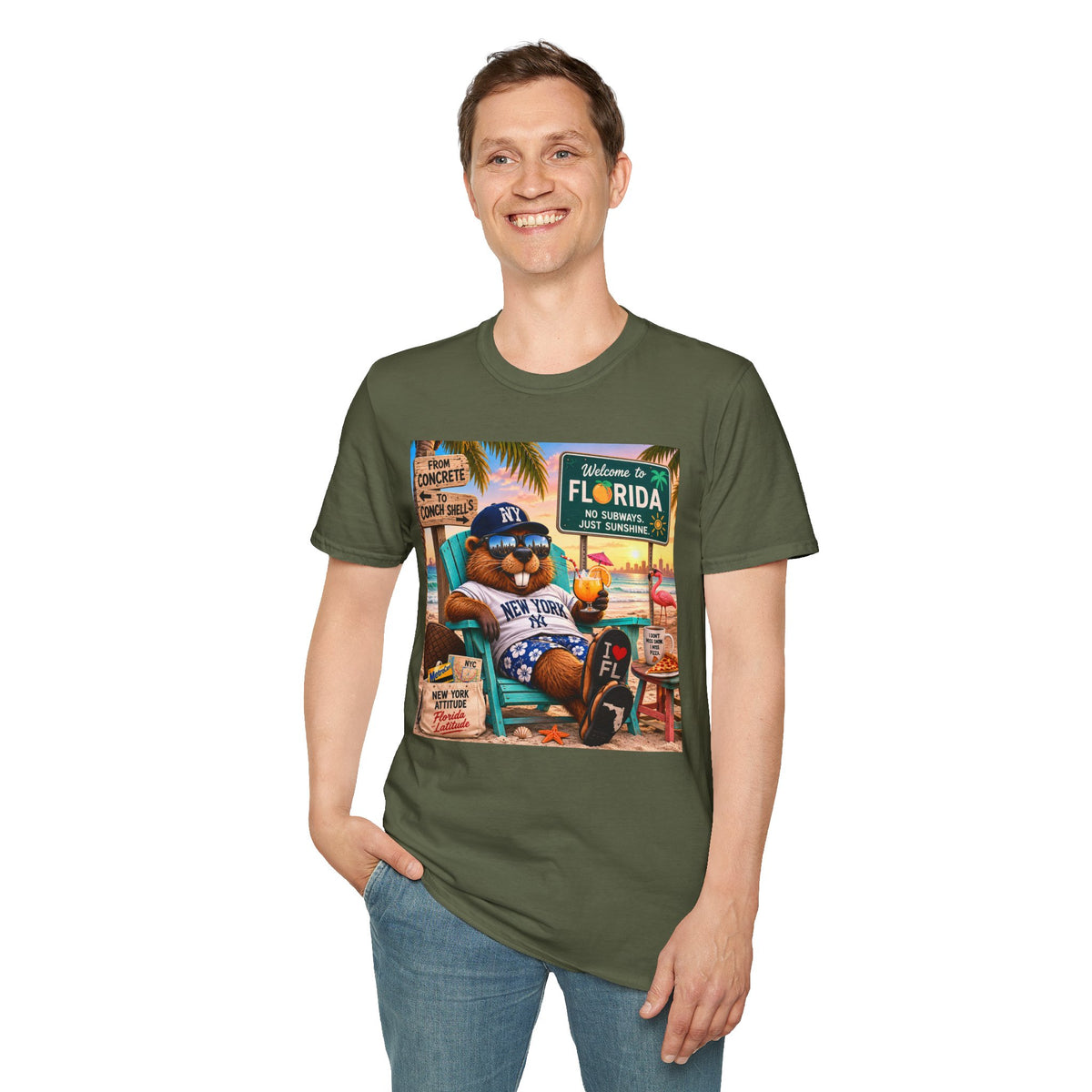 Beaver's NY to FL Escape T-Shirt