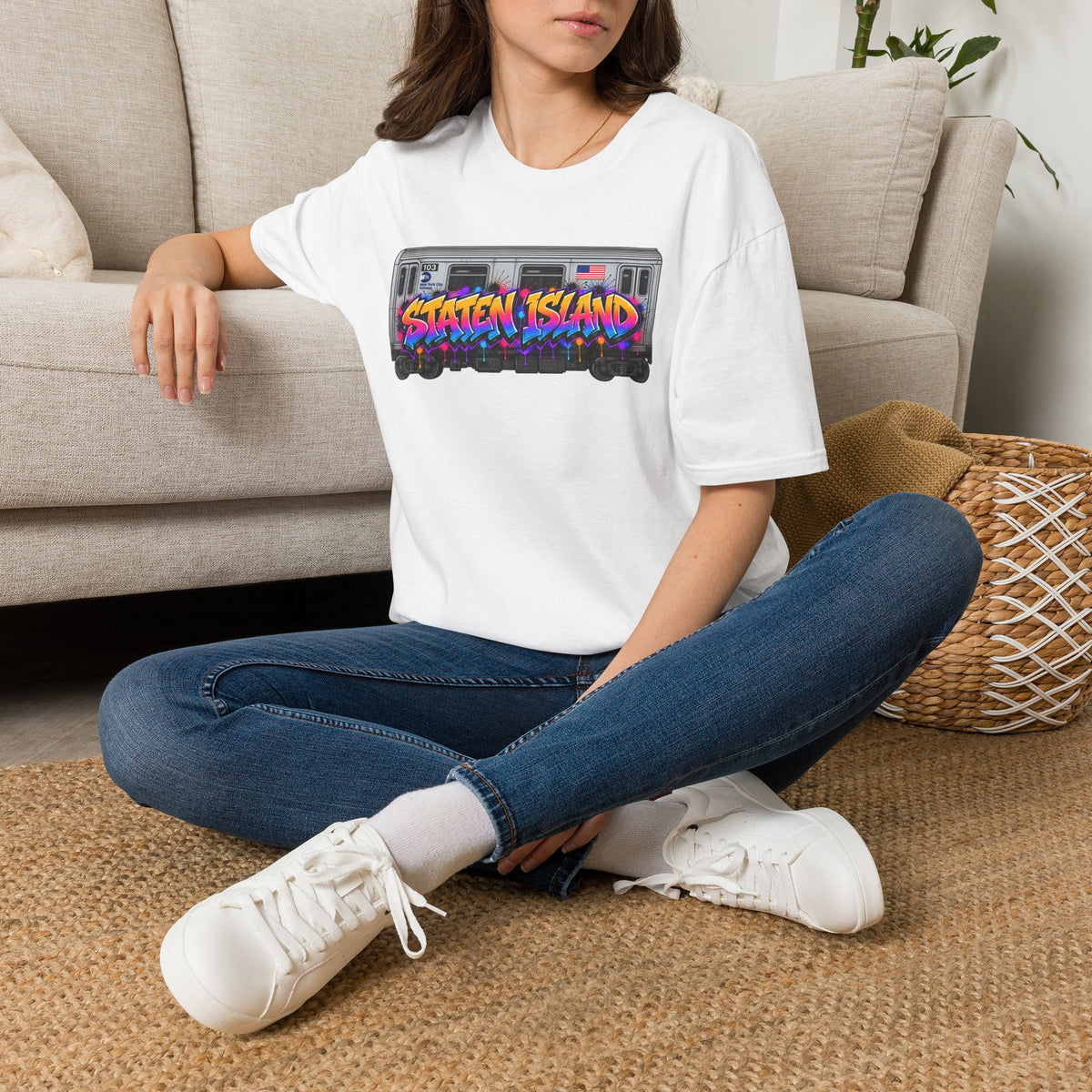 Staten Island Graffiti Subway Car T-Shirt