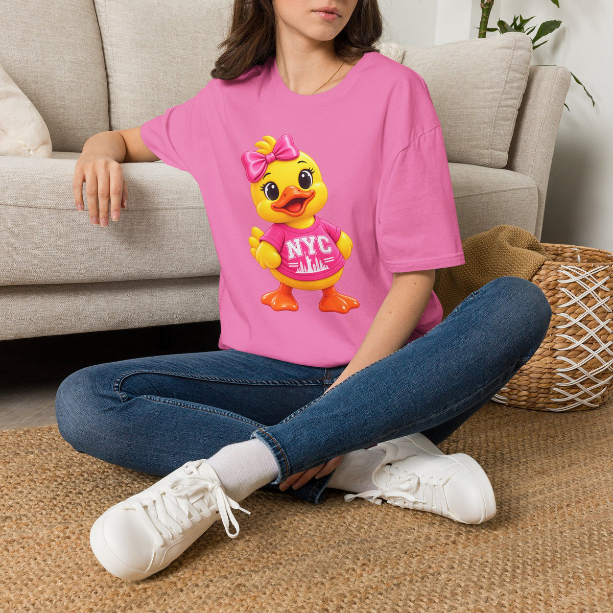 NYC Varsity Girl Rubber Duck T-Shirt