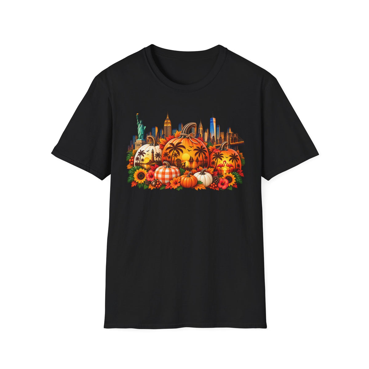 Pumpkin Harvest NY to FL T-Shirt