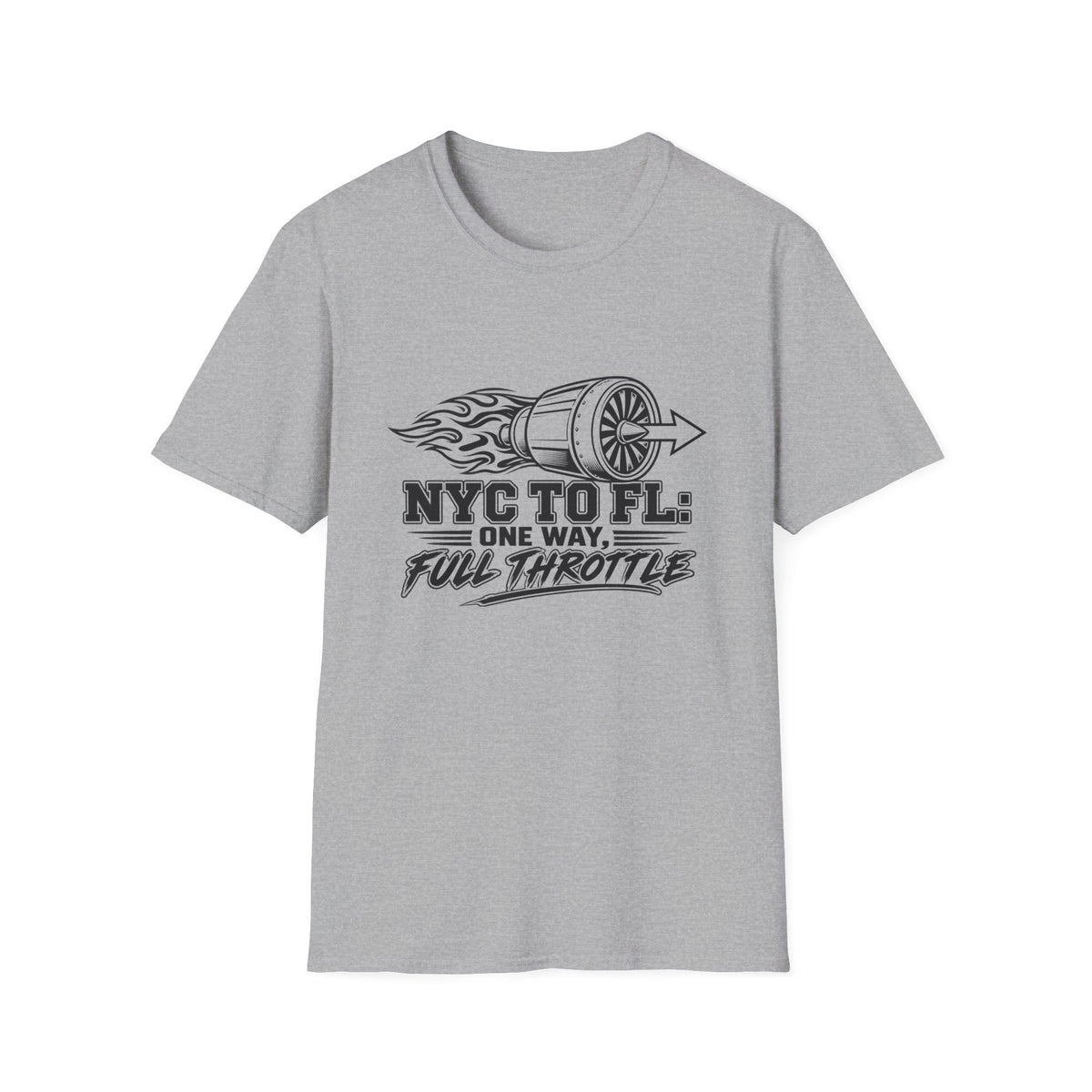 NY to FL Full Throttle T-Shirt