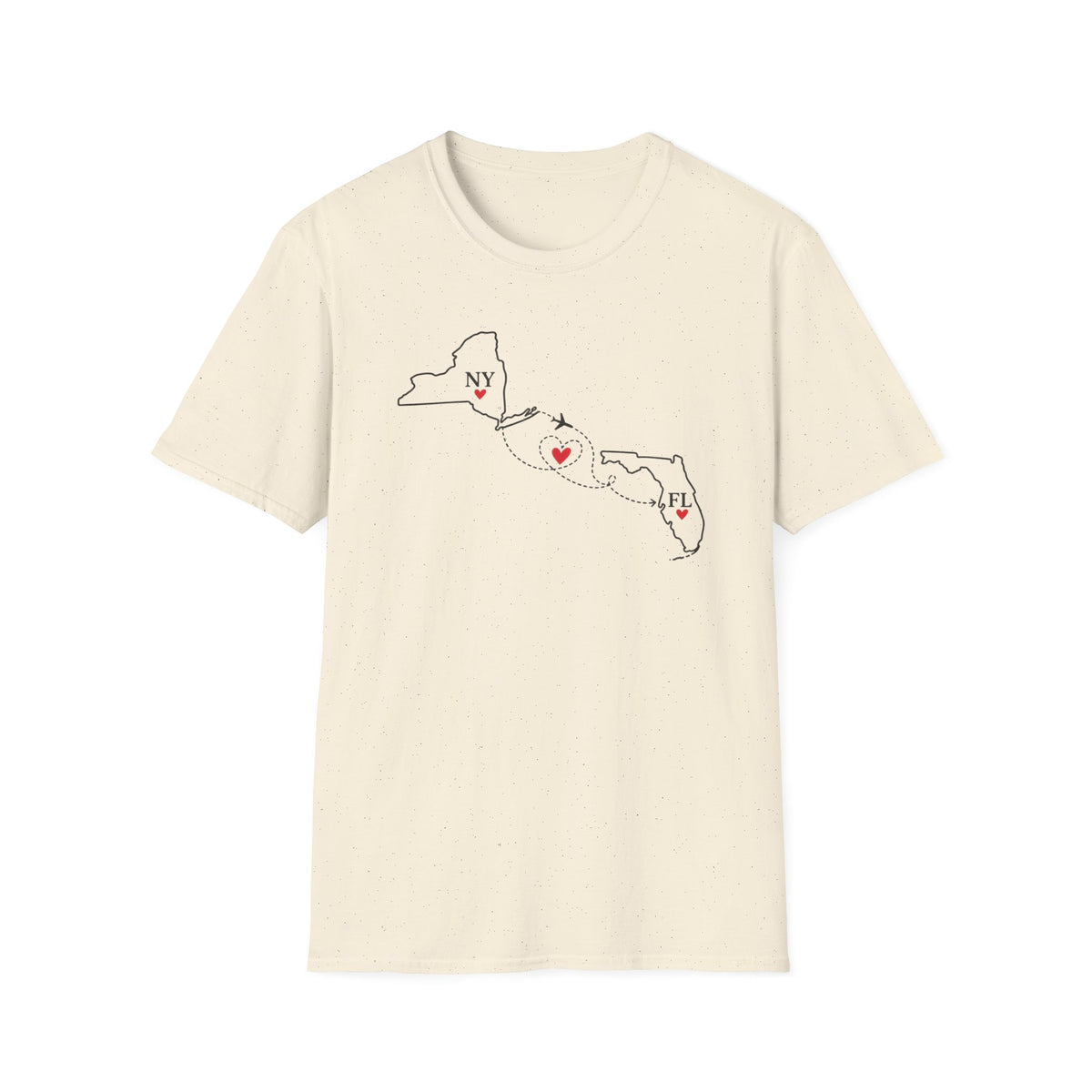 NY to FL Flight T-Shirt