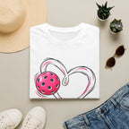 Pink Pickle Ball Heart T-Shirt