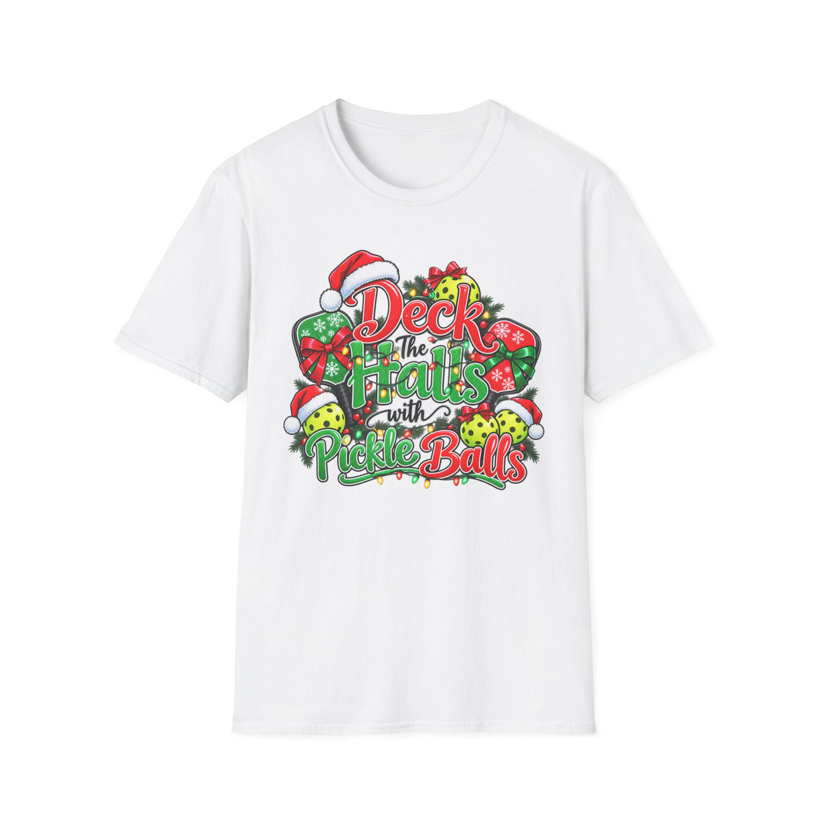 Deck the Halls with Pickle Balls T-Shirt
