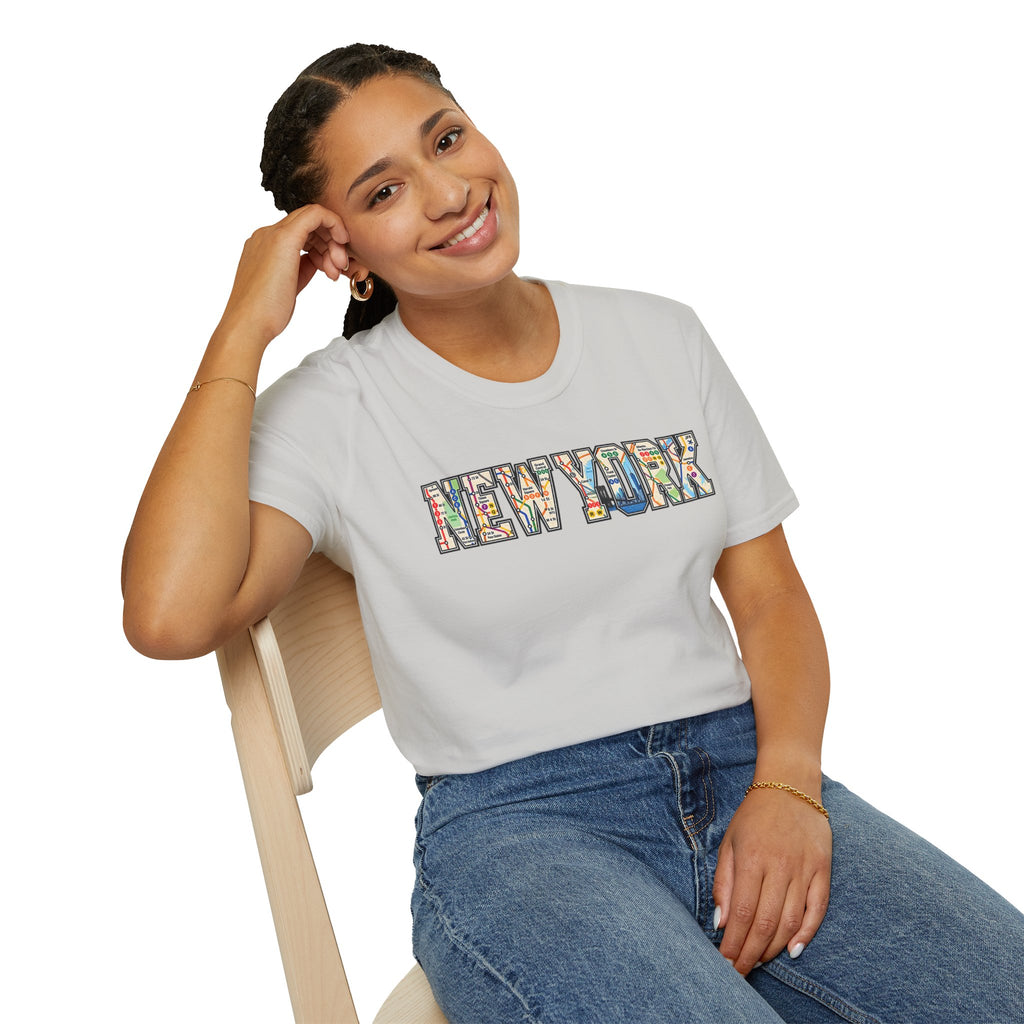 New York Train Map T-Shirt