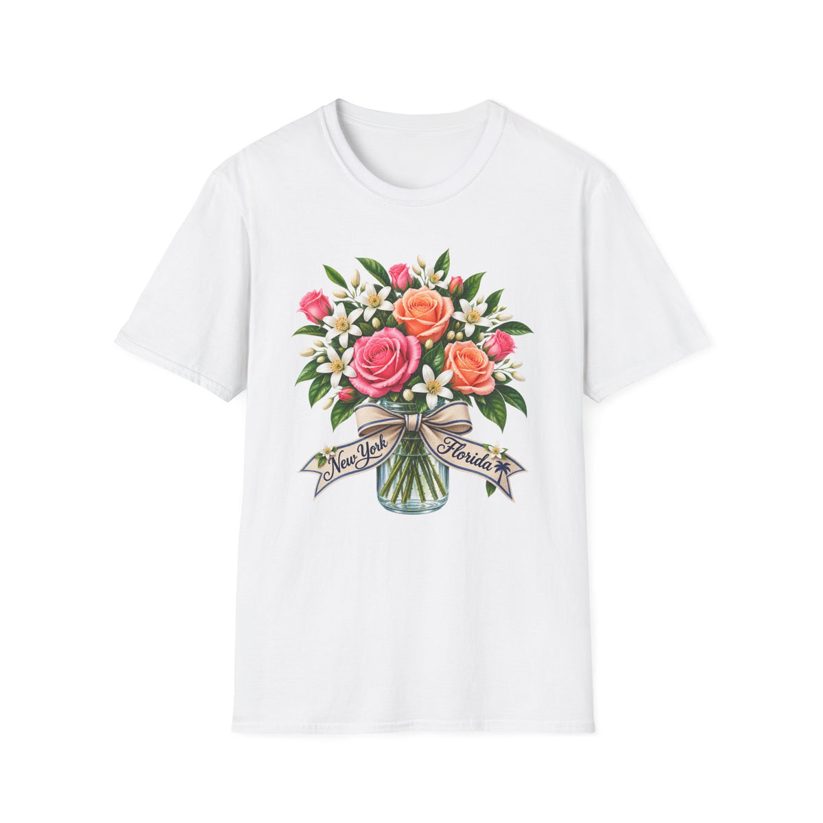 NY to FL Transplant Bouquet T-Shirt