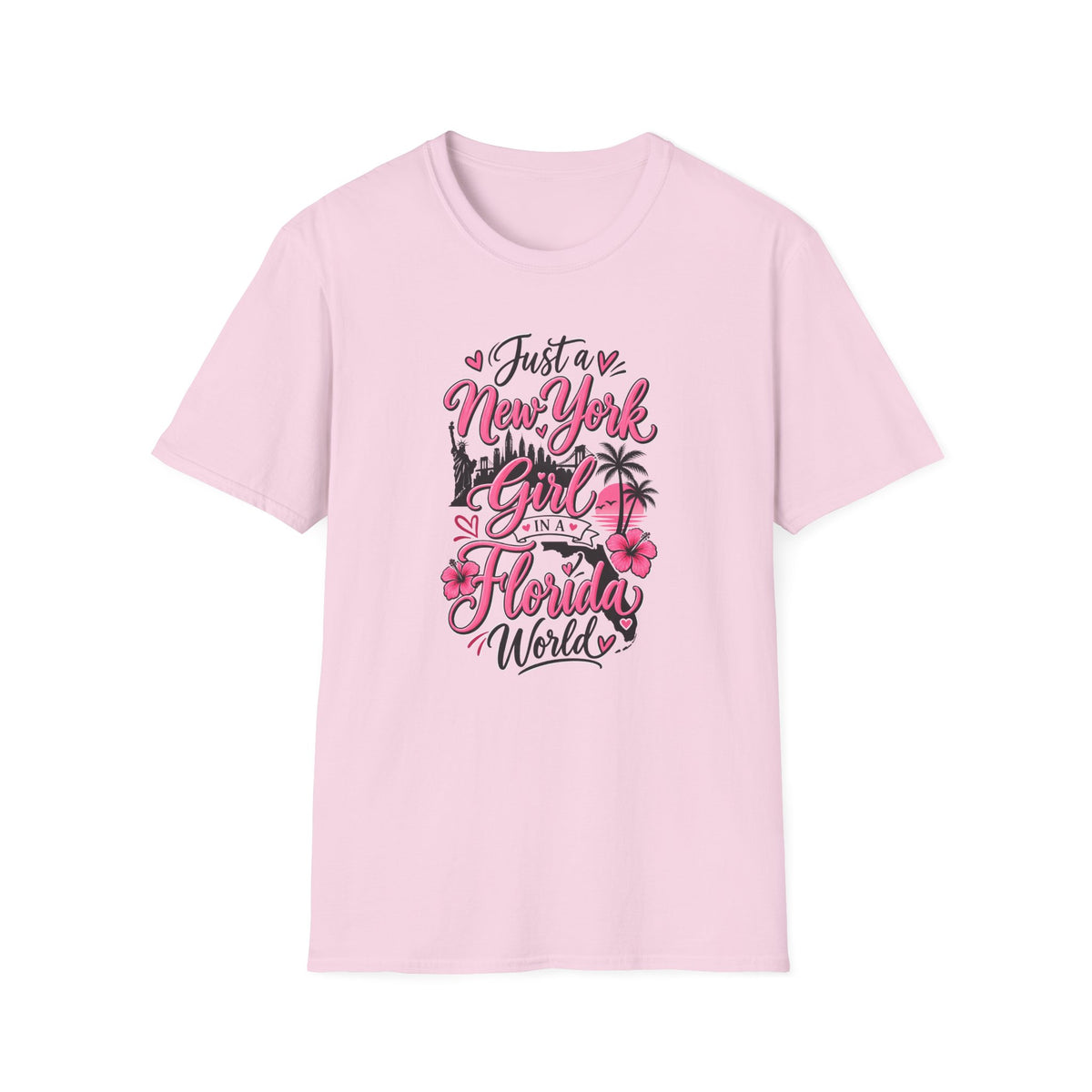 NY Girl in a FL World T-Shirt