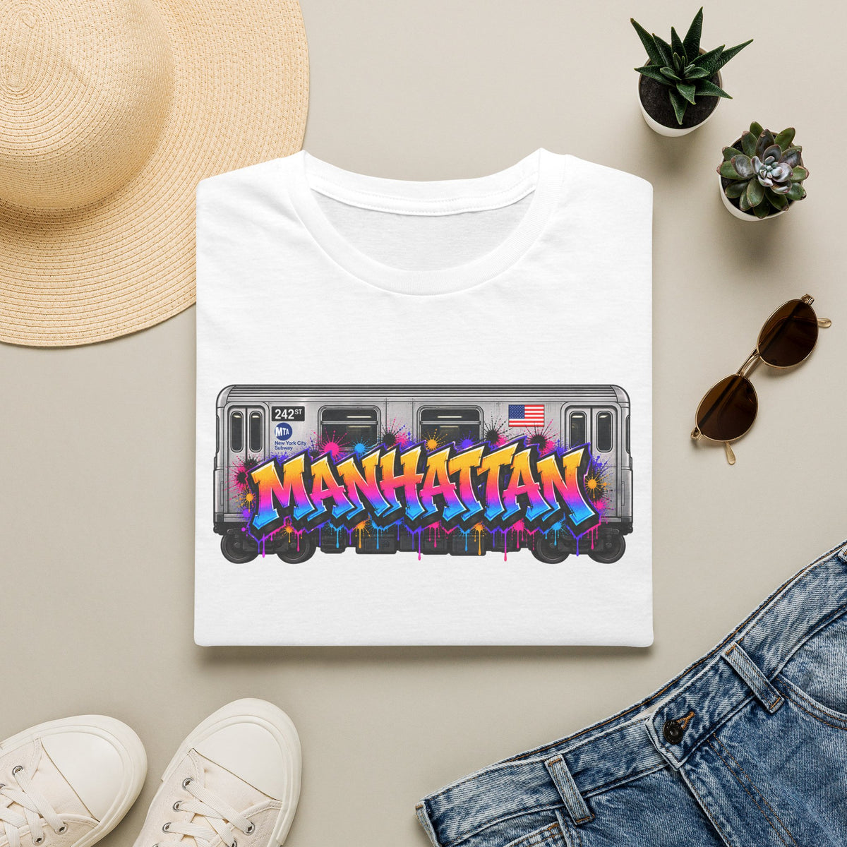 Manhattan Subway Graffiti T-Shirt