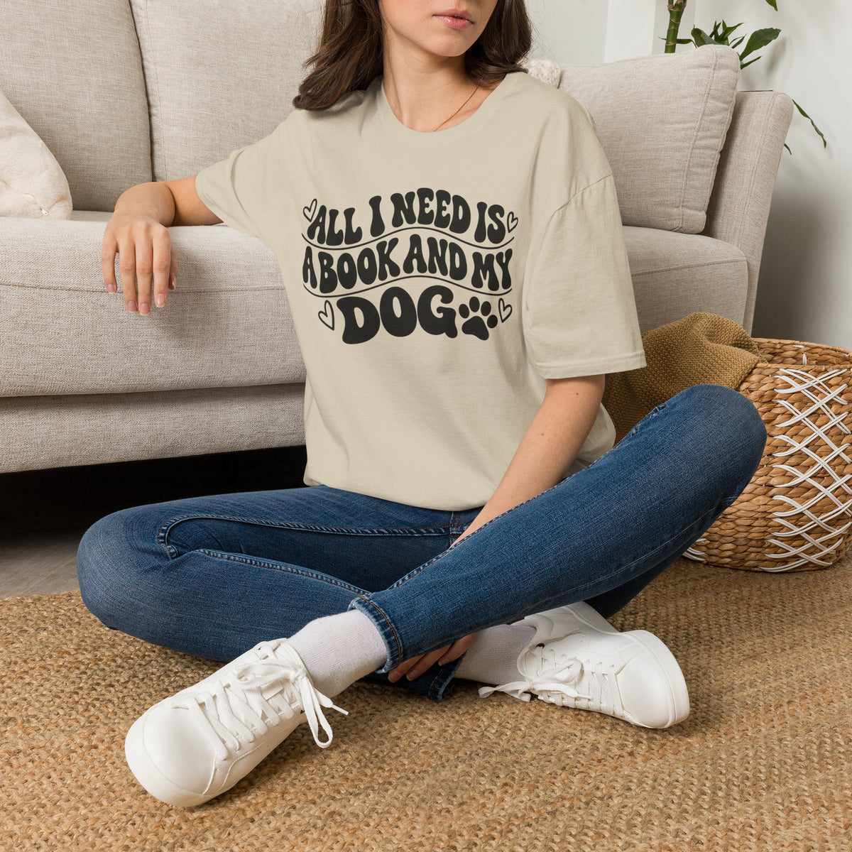 All I Need is a Book & My Dog T-Shirt