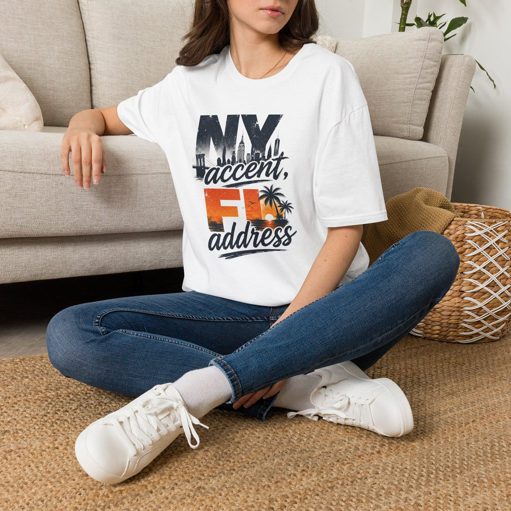 NY Accent FL Address T-Shirt