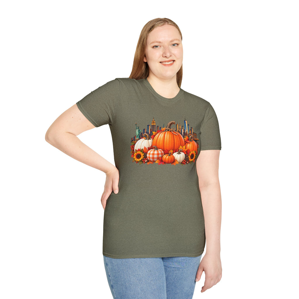 Pumpkin Harvest NYC Skyline T-Shirt