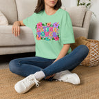 Latina Power Floral Retro T-Shirt