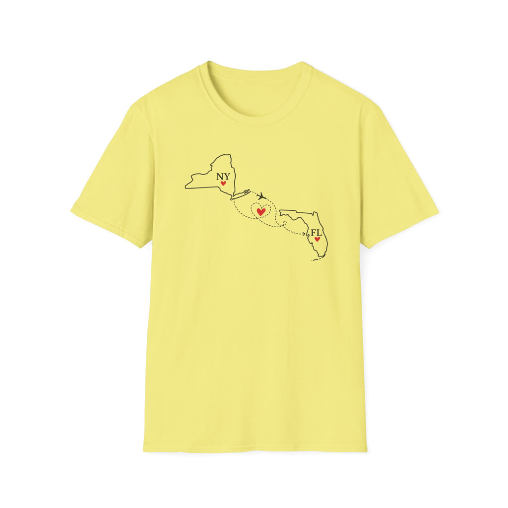NY to FL Flight T-Shirt