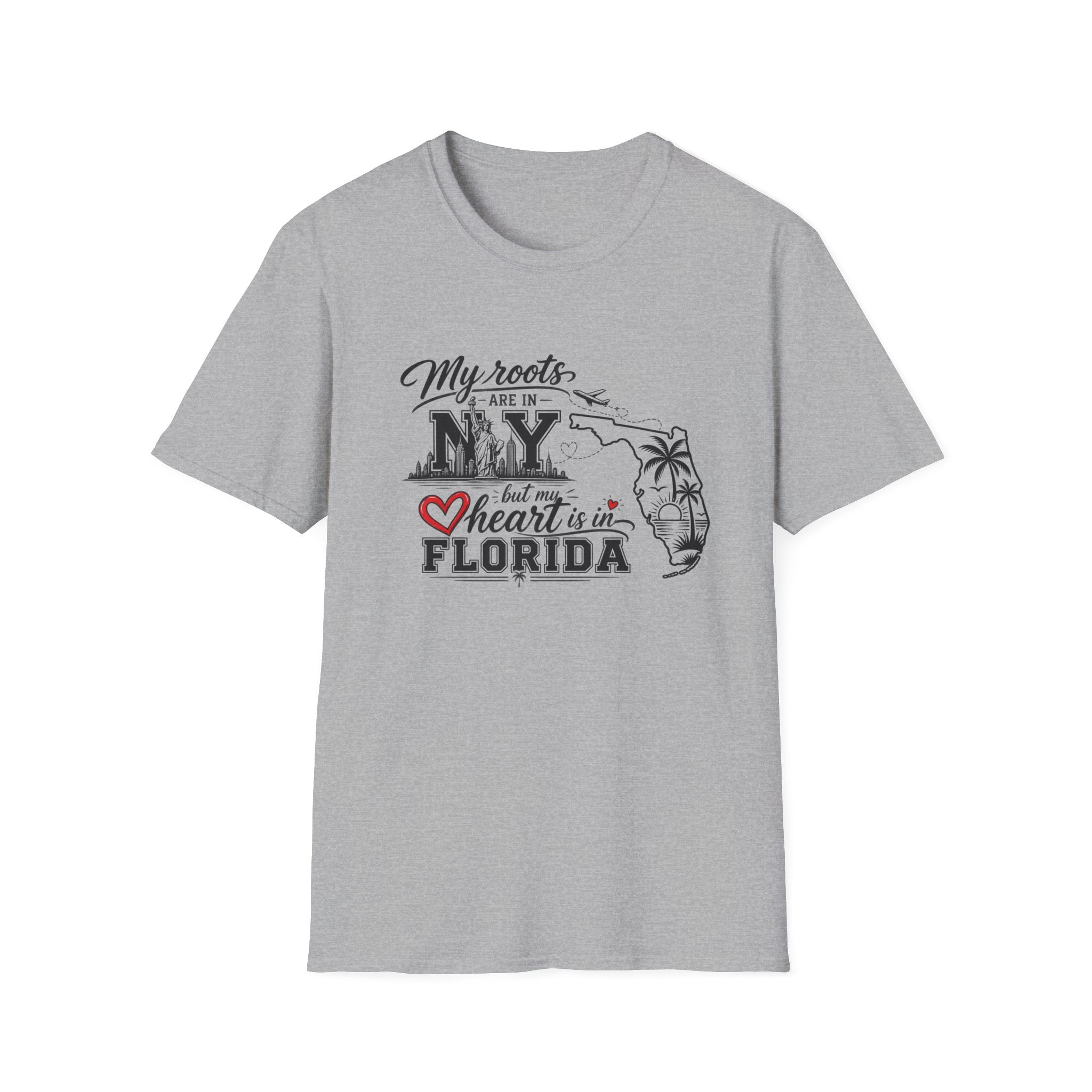 My Roots are in NY and heart is in FL T-Shirt