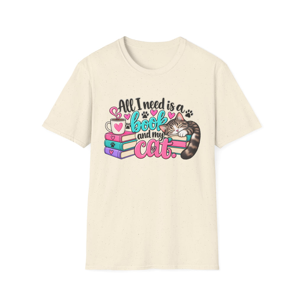 All I Need is a Book & My Cat T-Shirt