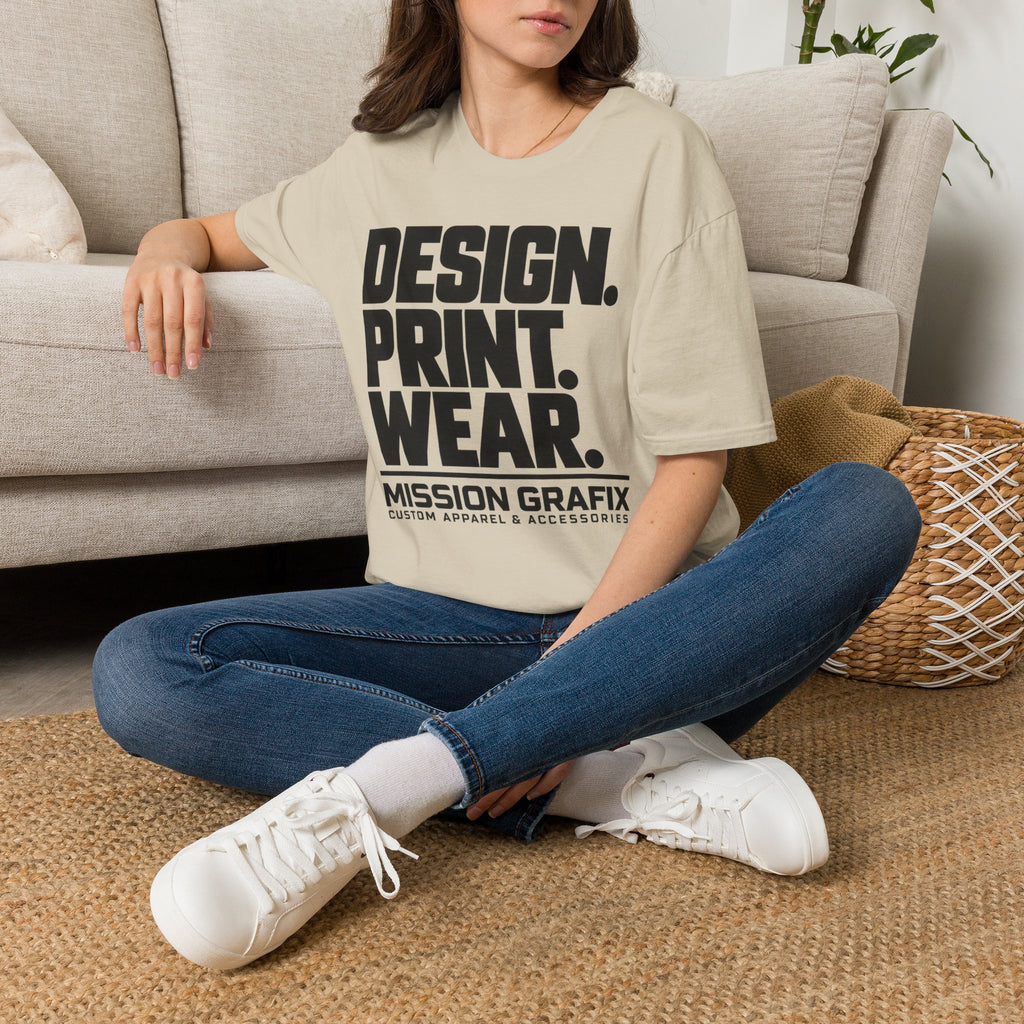Design. Print. Wear. Graphic Tee — Bold Typography T-Shirt