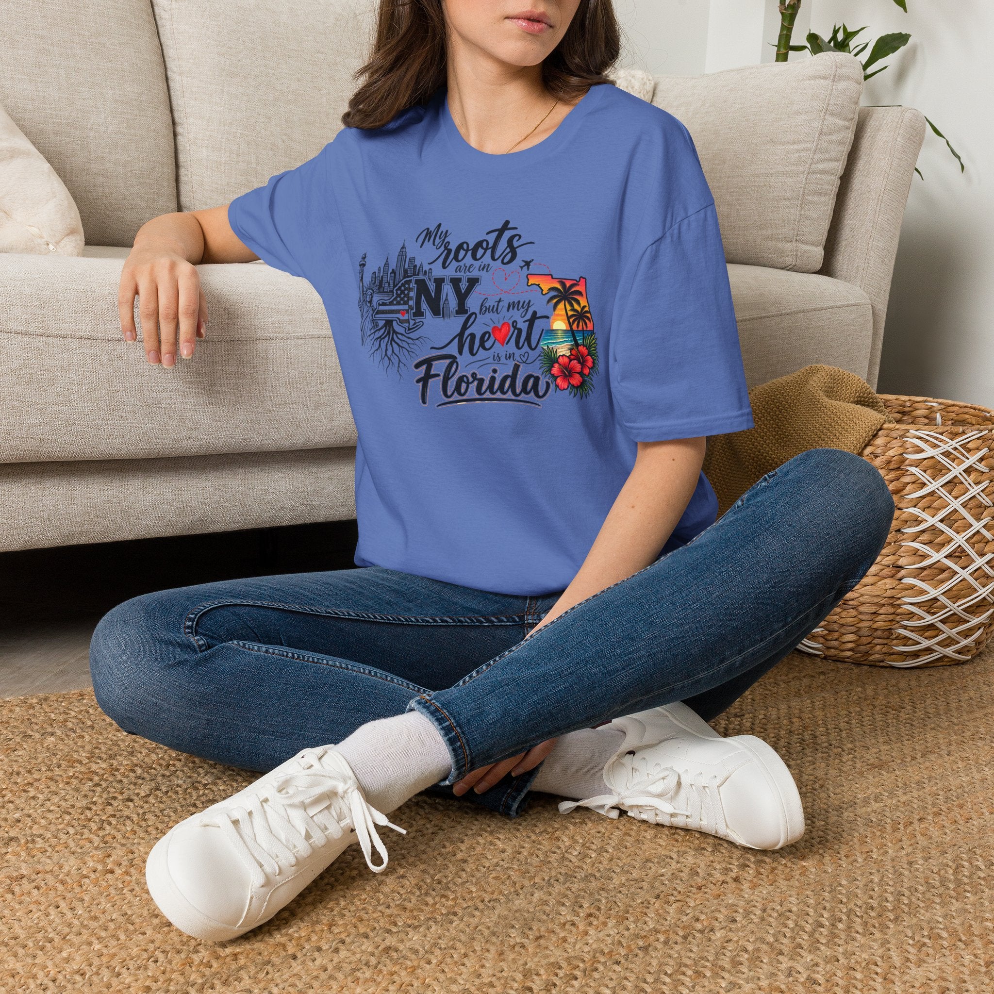 My Roots are in NY and My Heart is in FL II T-Shirt