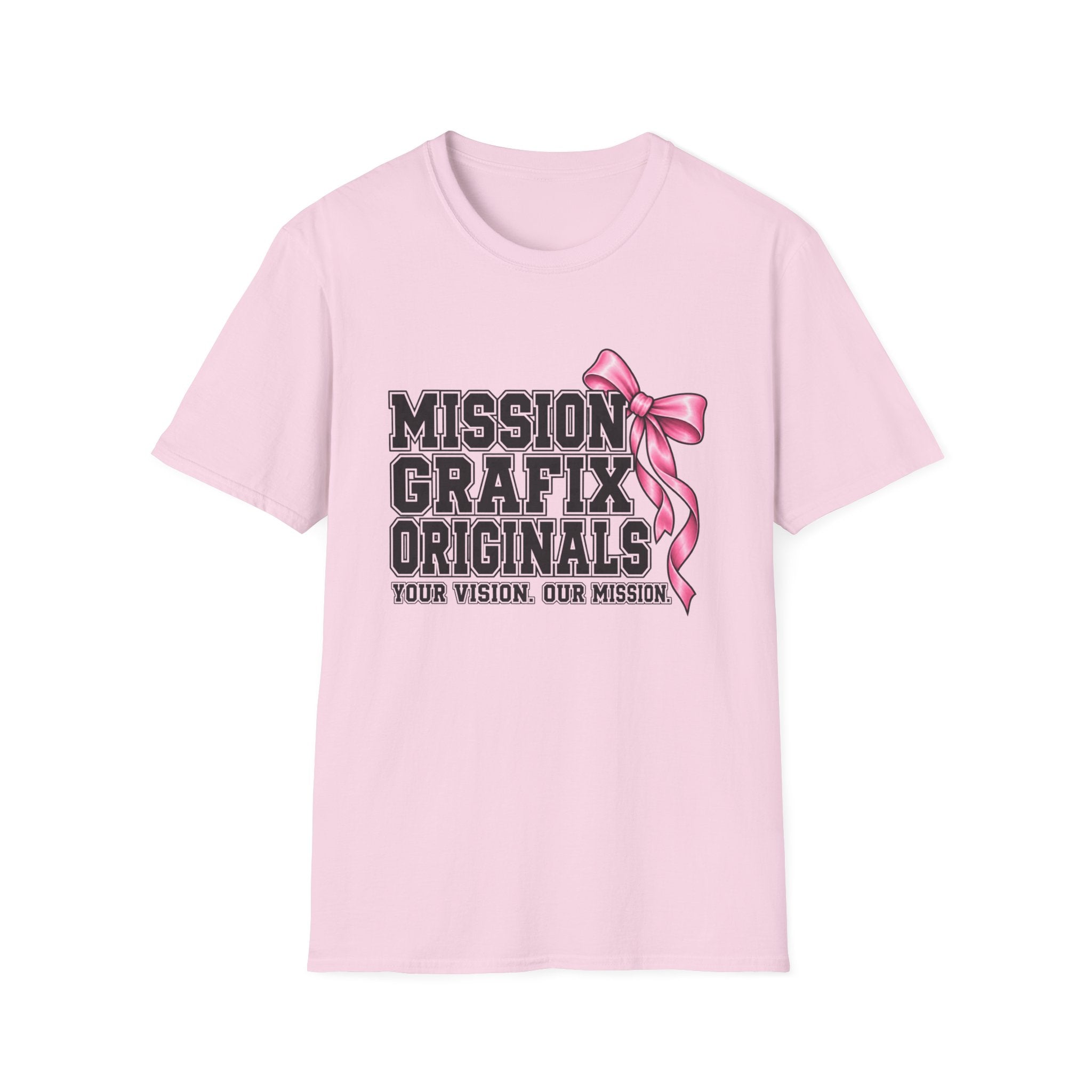 Mission Grafix Varsity Pink Bow T-Shirt