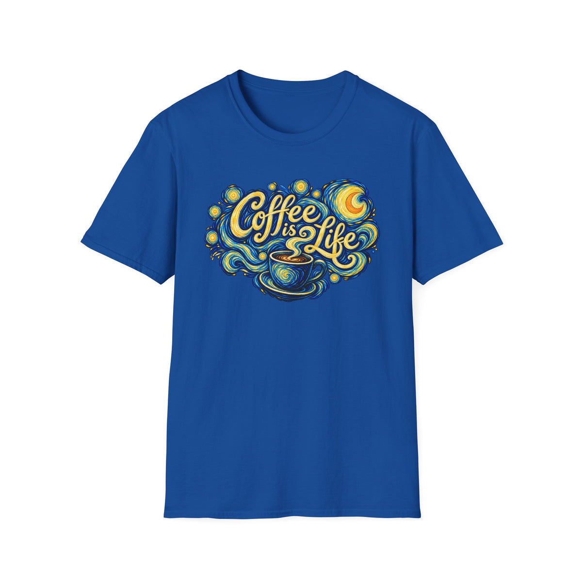 Coffee Is Life in a Starry Night T-Shirt