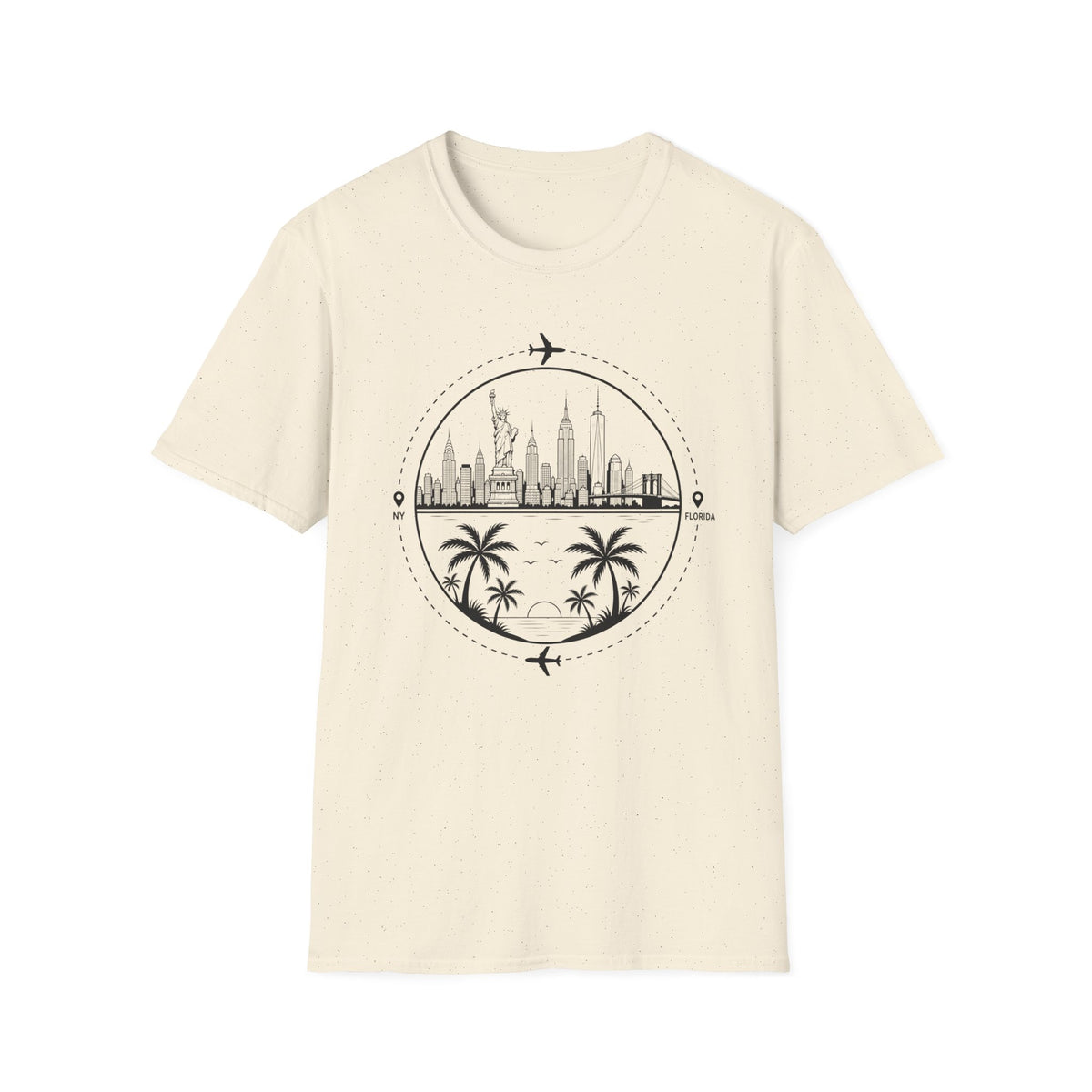 NY to FL Sphere T-Shirt