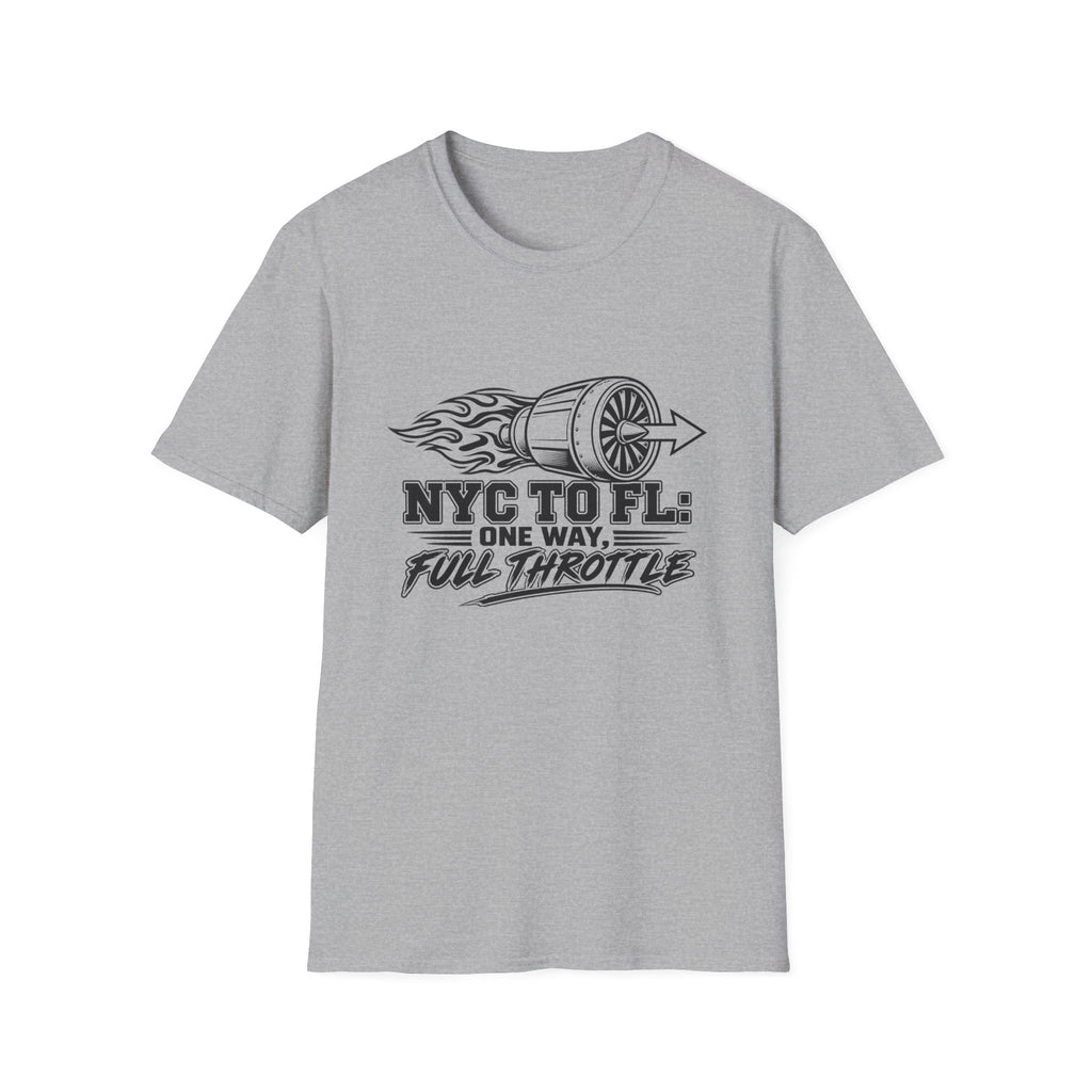 NY to FL Full Throttle T-Shirt