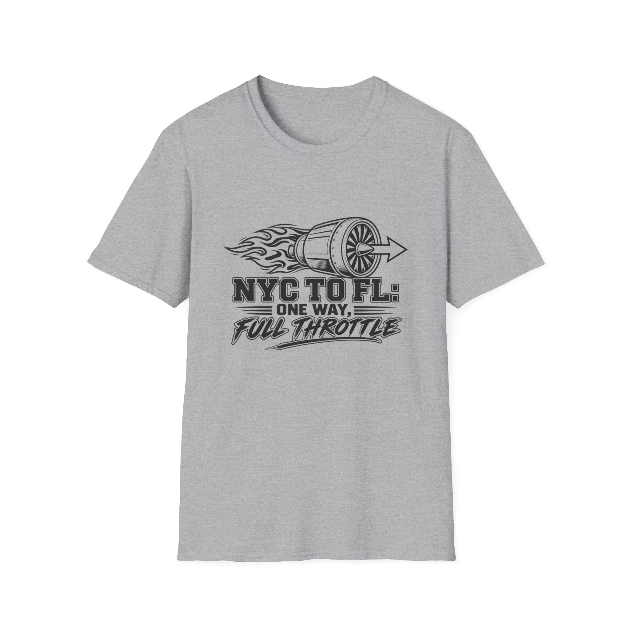NY to FL Full Throttle T-Shirt