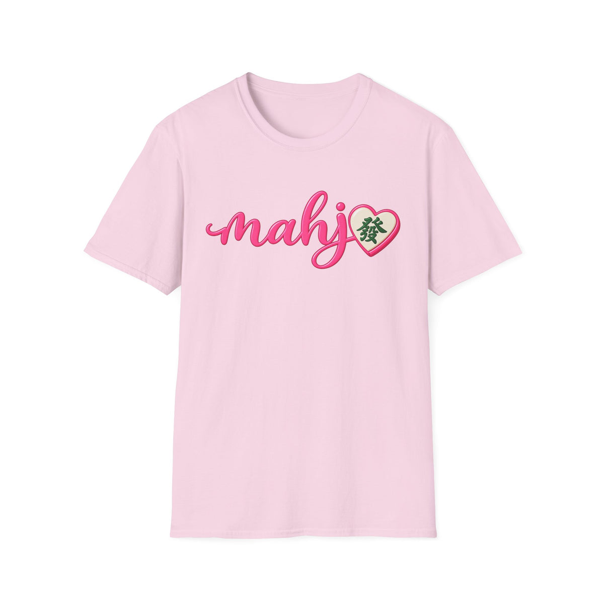 Mahj Pink Script T-Shirt