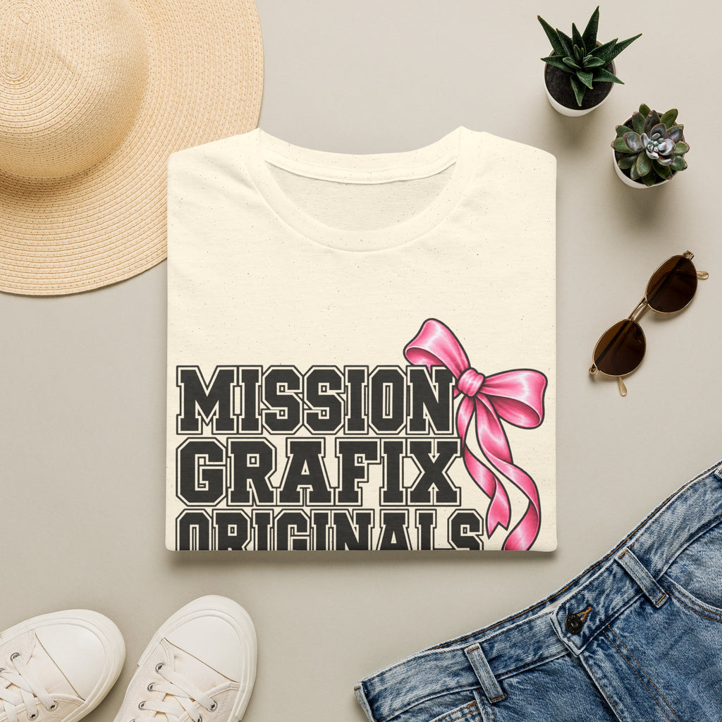 Mission Grafix Varisty Pink Bow II T-Shirt