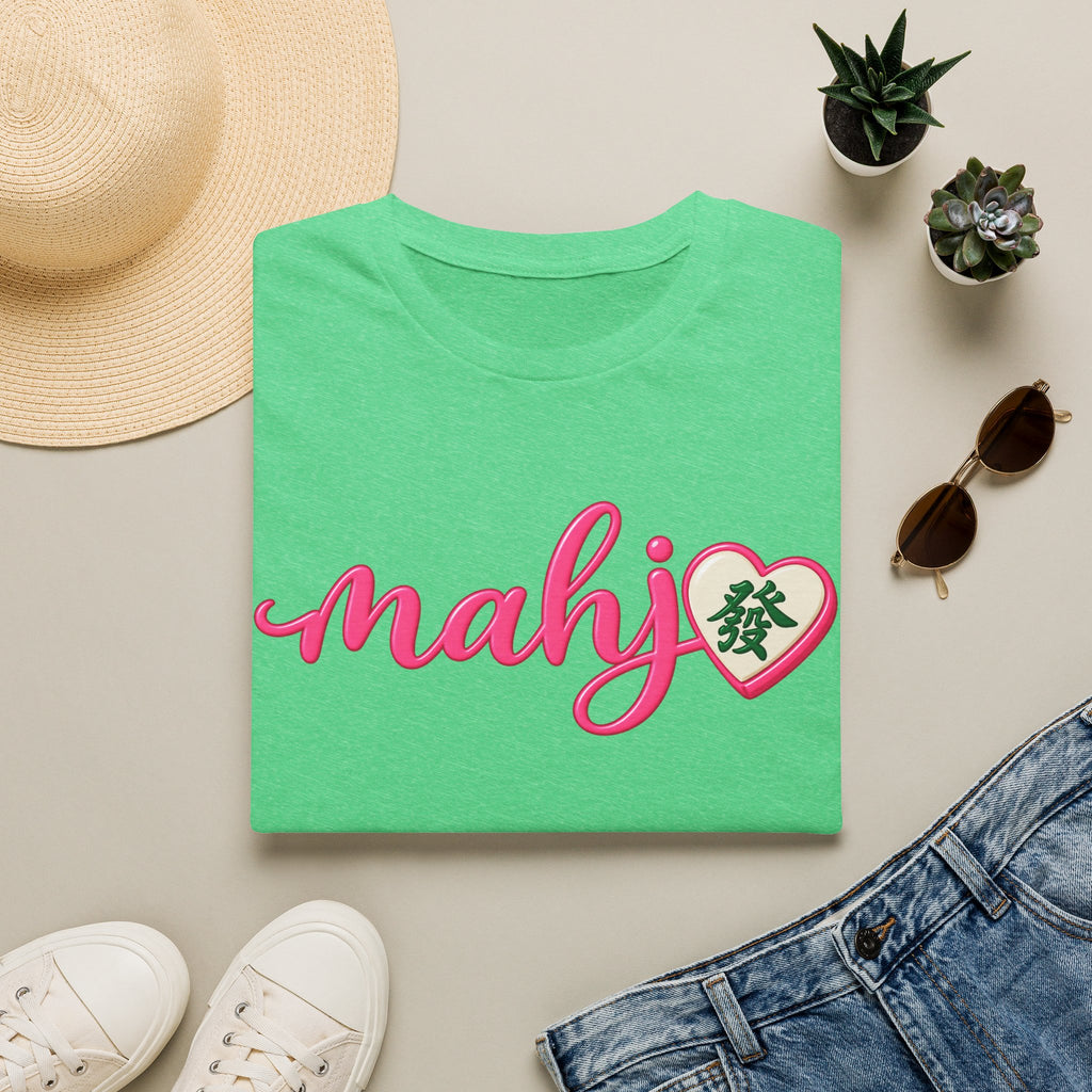 Mahj Pink Script T-Shirt