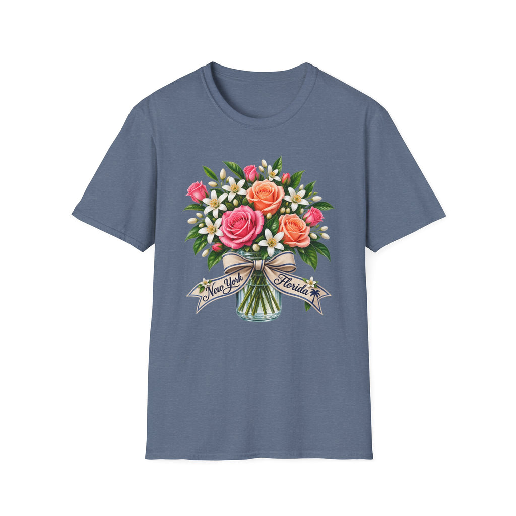 NY to FL Transplant Bouquet T-Shirt