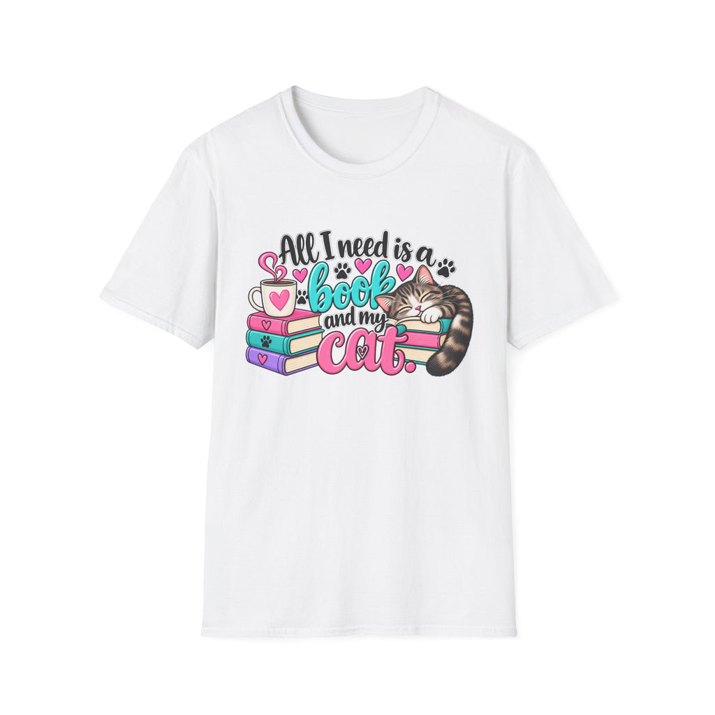 All I Need is a Book & My Cat T-Shirt