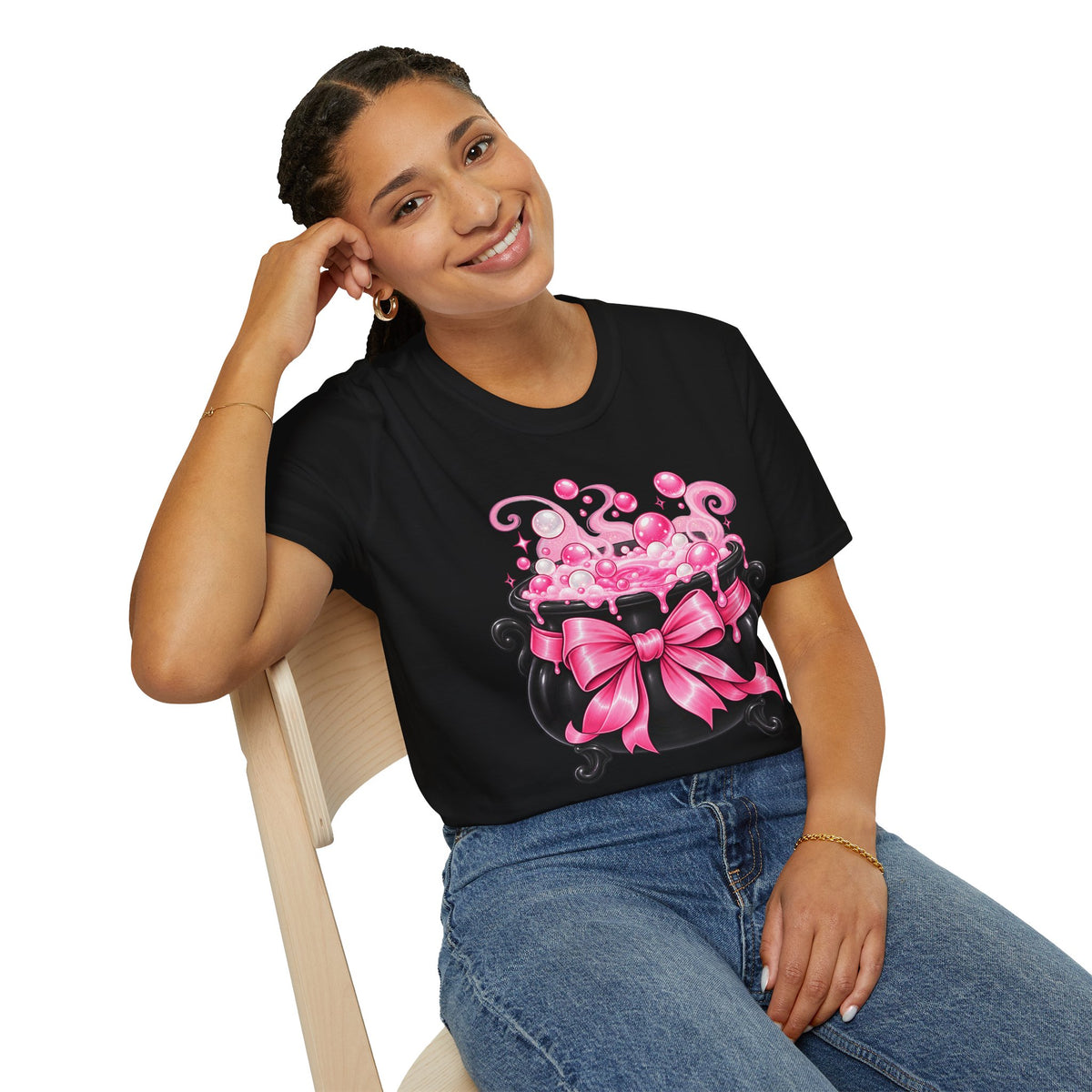 Pink Bow Witches Brew T-Shirt