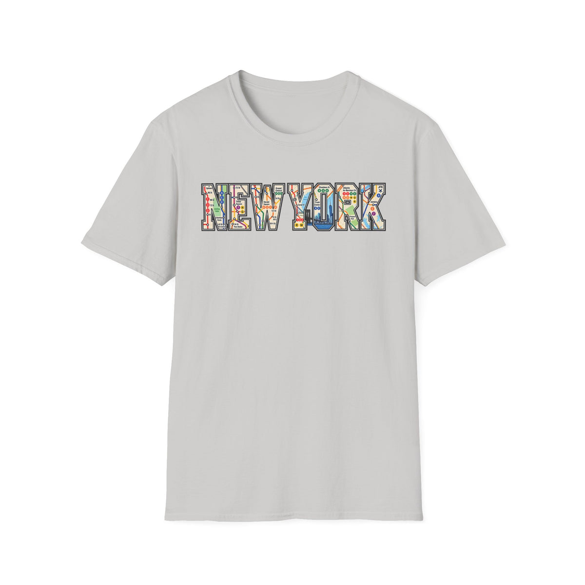 New York Train Map T-Shirt