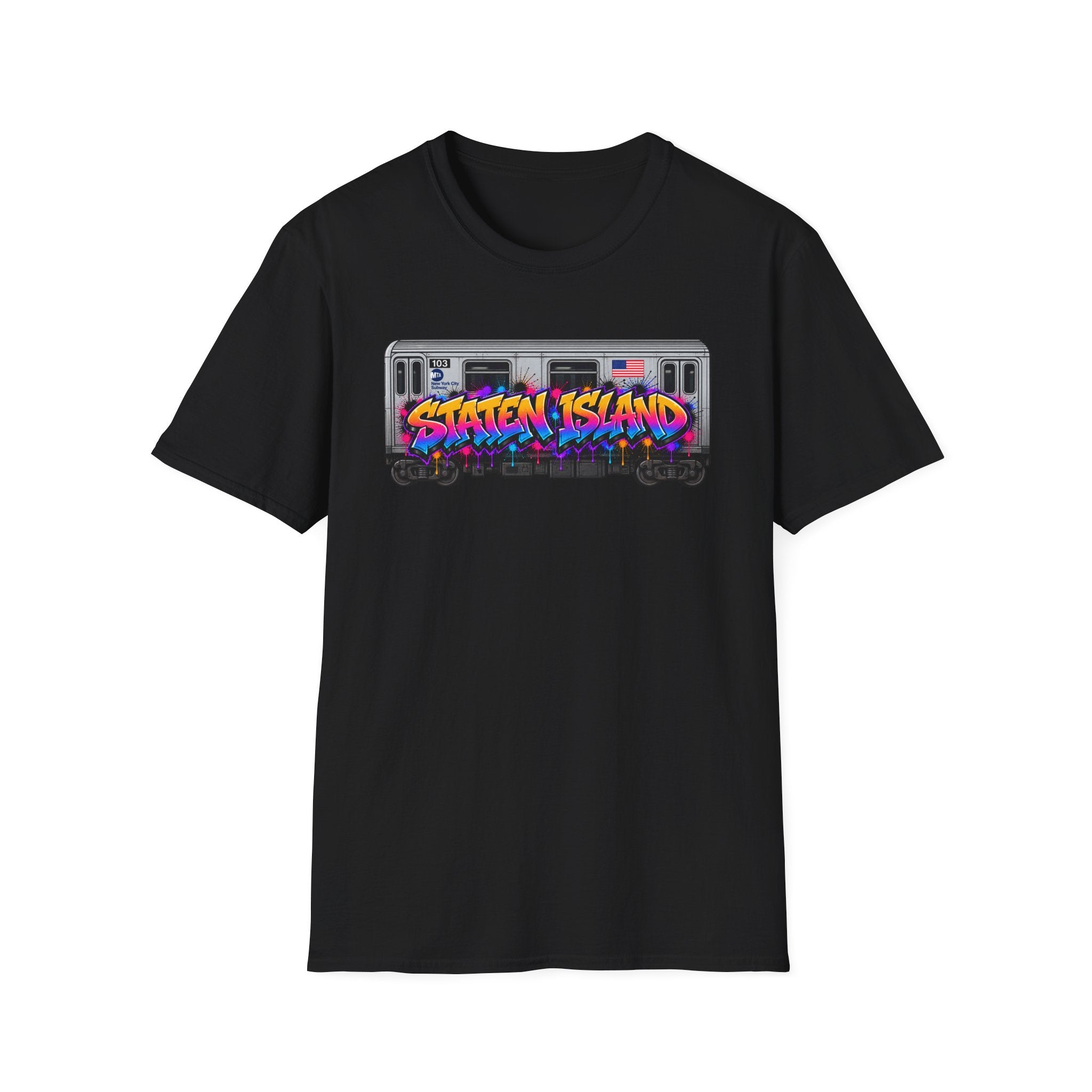 Staten Island Graffiti Subway Car T-Shirt